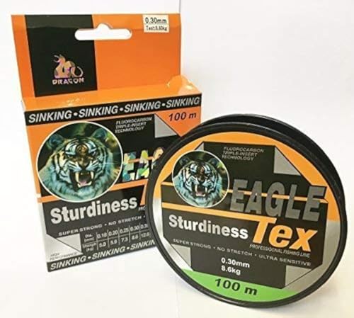 Fluorocarbon Angelschnur 0,40mm 100m 15Kg MONOFILE Schnur (0,40mm)