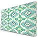 Produktbild Custom Office Mauspad,Stammes-Ethnie In Mint-Farbtönen Aztekischer Navaj,Anti-Rutsch-Gummiunterseite Gaming-Mauspad-Matte Schreibtisch-Dekor 15,8 "x 29,5"
