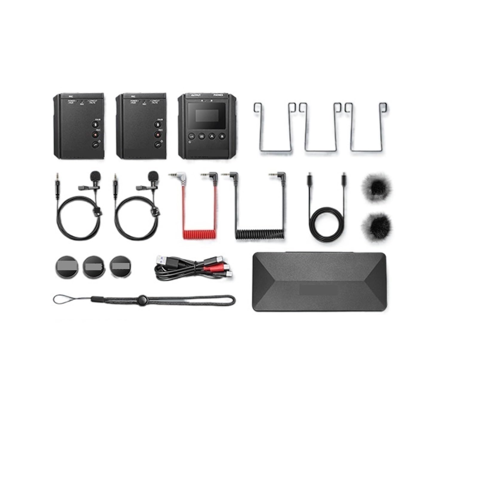 Bezprzewodowy System Mikrofonowy Do Aparatów, Kamer, Smartfonów, Rejestratorów, Tabletów, Mikserów(Kit 2)