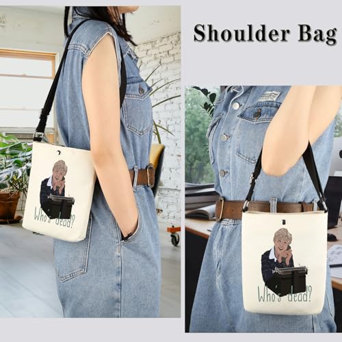 Murder TV Show Inspired Gift TV Murder Mystery Series Gift Jessica Fan Present Who’s Dead Tote Bag (Who’s Dead Tote)4