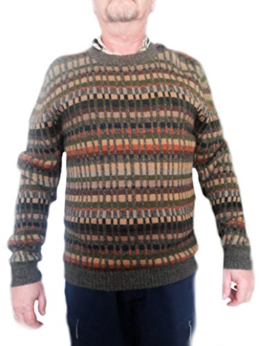 Pull homme gris XL au style classique et confortable