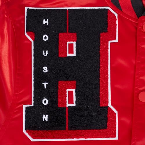 Pro Standard MENS NBA HOUSTON ROCKETS MASH UP SATIN JACKET RED/BLACK L - Image 6