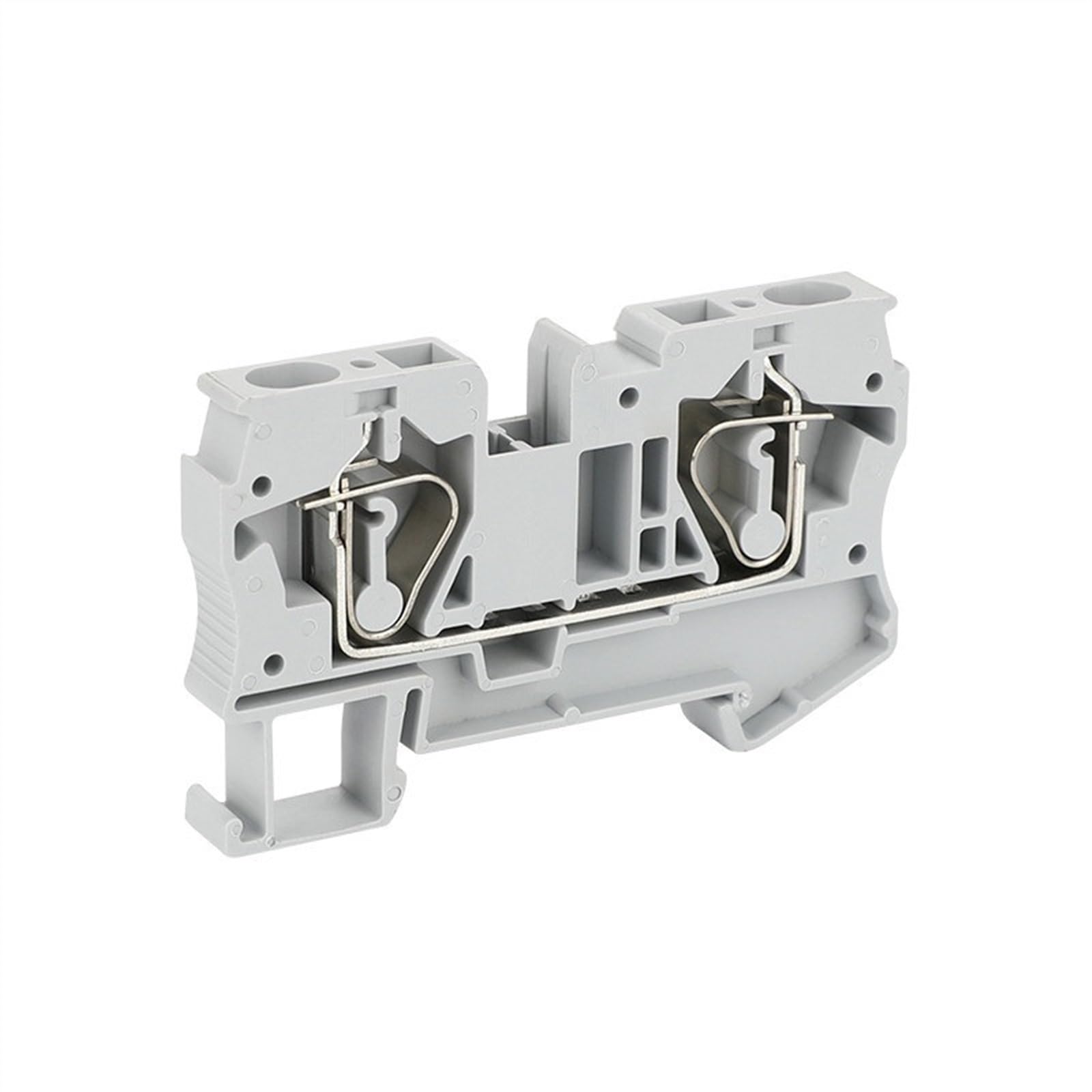 Cavo elettrico connettore ST6 10 pezzi gabbia a molla 6mm cablaggio passante spina for cavo ST 6 morsettiera su guida Din(Grey)