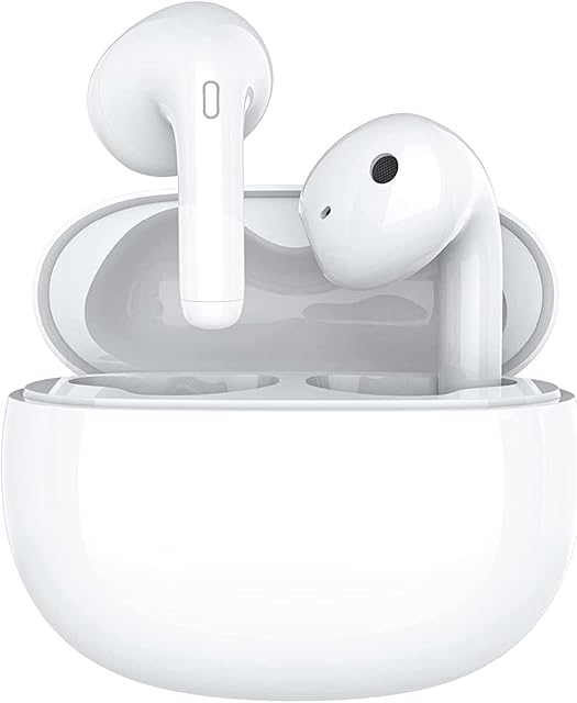 Wireless Earbuds, Bluetooth 5.3 Headphones with 2 HD Mic, Mini In-Ear Wireless Headphones with USB-C Fast Charging, 24H Premium Sound Bluetooth Earphones with IPX5 Waterproof for iPhone Android Sports