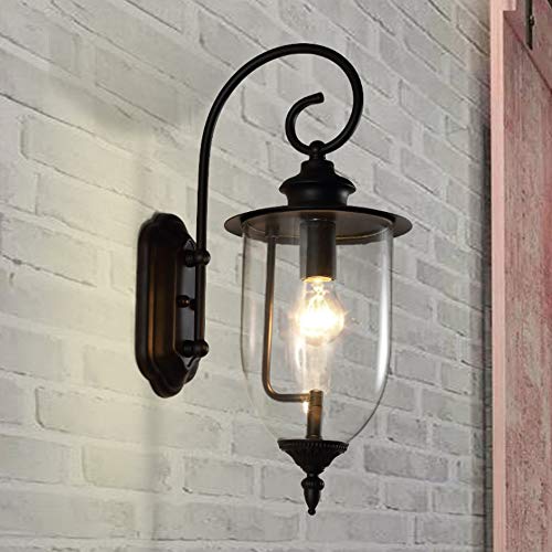 Lampe murale extérieure avec verre protecteur pour escalier