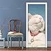 Produktbild Türtapete Türposter 3D Türaufkleber - Nettes Katzentier 80x210cm - selbstklebend Abnehmbar Fototapete Türfolie Poster Tapete Muster Türaufkleber für Tür, Wohnzimmer, Schlafzimmer, Küche und Bad