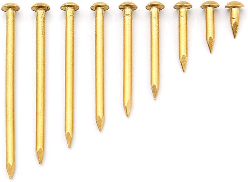 Clavos de latón, clavos de cobre puro, clavos redondos pequeños para tambor, 30 piezas - 21 x 2 mm miniatura 4
