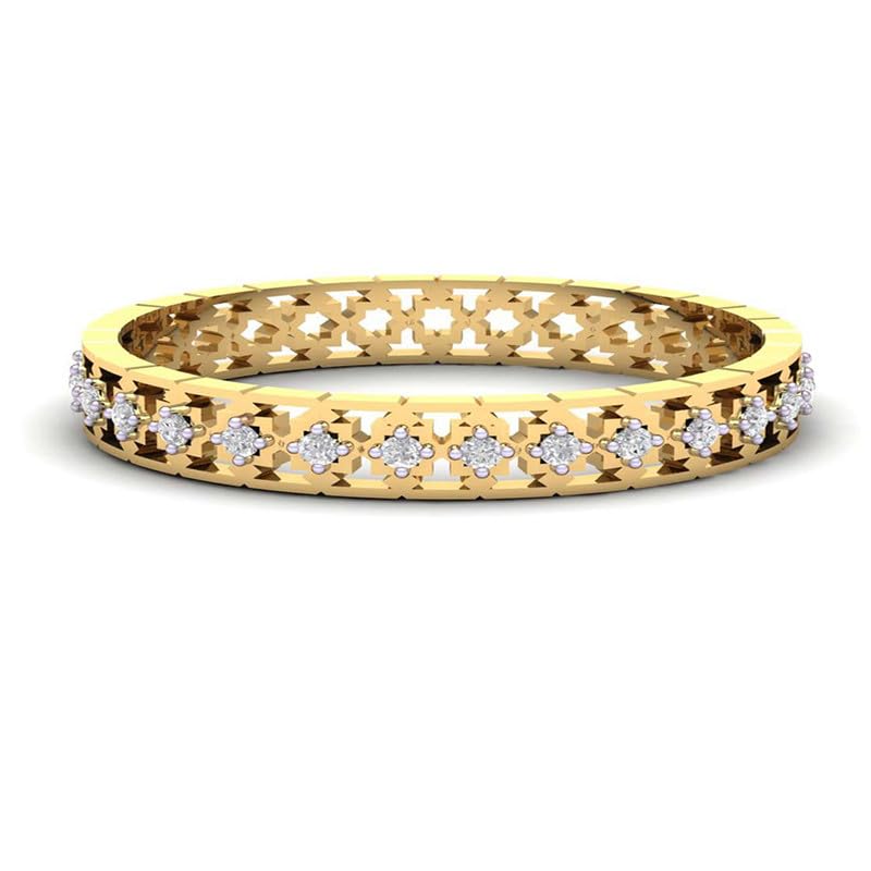 Image of DISHIS 14K /18K Yellow Gold Diamond Ring for Women