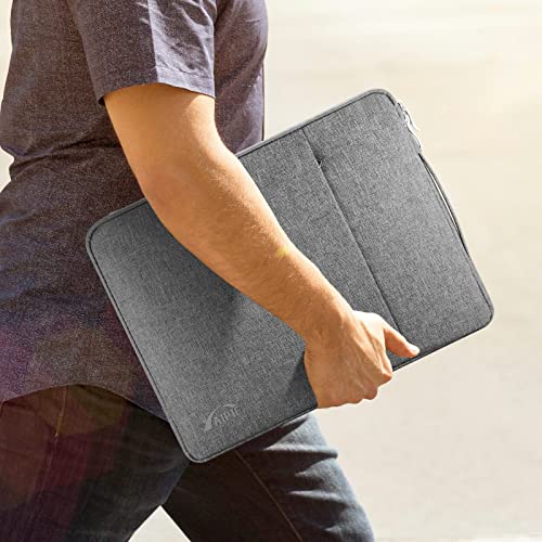 AIPIE Laptoptasche 13 13,3 13,6 Zoll für MacBook Air M2 M1, MacBook Pro M2 M1 Tasche 34cm x 25,5cm Laptophülle mit Griff 2 Fach Passt Surface pro Notebooktasche 12,9" iPad 9 Generation Hülle – Bild 7