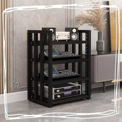 Meuble HiFi blanc à 4 niveaux : élégance et design épuré pour votre salon