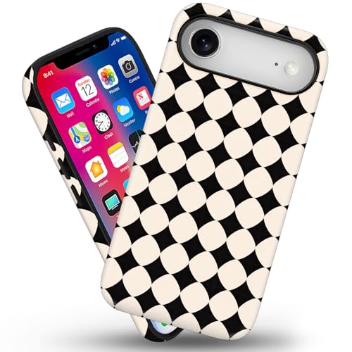 Coque iPhone 17 Air fine MagSafe anti-jaunissement à carreaux tendance - 2