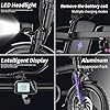 Misodo Folding Electric Bike for Adults, 500W Motor, 48V 13/15Ah Removable Battery, 20-25MPH, 25-30Miles Range, 14" Ebike with Shock Absorber, Electric Mini Bike for Commuting and Leisure Riding #5