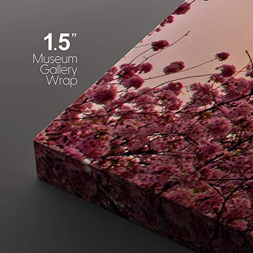 Wall26 Cherry Blossom Festival - Canvas Art Wall Art - 24"X36"X3 Panels #TOP3