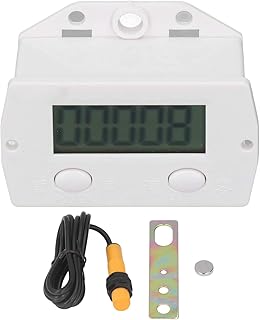 Punch Electronic Counter, 5 Digit Digital Display 099999 Plastic Sensor with Magnetic Punch Electronic Counter Knitting Machine Counter for Knitting Machine