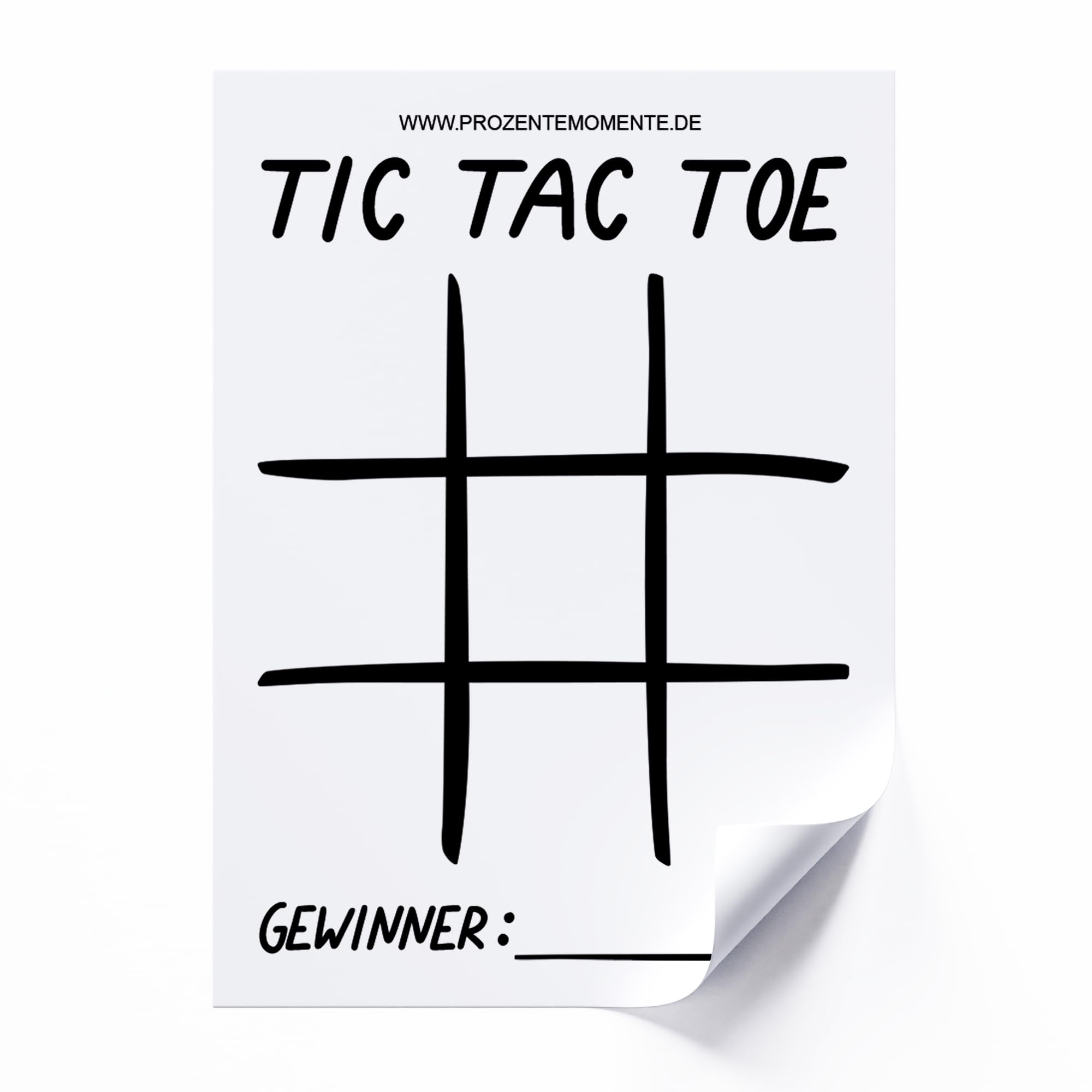 Tic Tac Toe Sticker - Malle Aufkleber, für Festival oder Ballermann, witzige Sticker Sets für Party, Trinkspiel, JGA, Urlaub, Mallorca Sticker Set Accessoires lustig | 1000 Stück