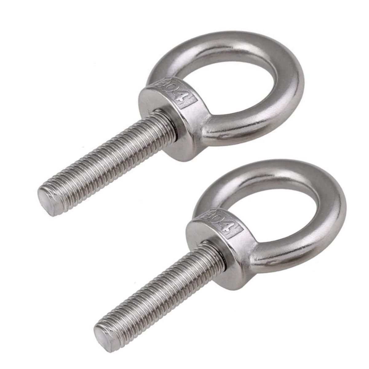 2 Piezas M16 Pernos elevadores Cáncamos de Acero inoxidable 304,Pernos de ojo, Anillos de elevación, Tornillos de ojo para accesorios de elevación (M16x60)