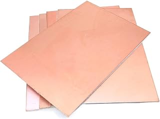 Flat Sheet 5Pcs FR4 PCB Double Side Copper Clad Plate DIY PCB Kit Laminate Circuit Board 7x10cm Square Materials