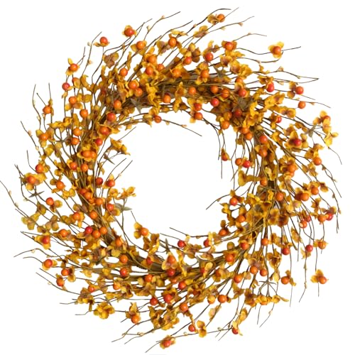 18-Inch-Fall-Berries-Flower-Wreath-for-Front-Door-Autumn-Flower-Orange-Berries-Wreath-for-Indoor-Outdoor-Harvest-Thanksgiving-Door-Decor-Wreaths