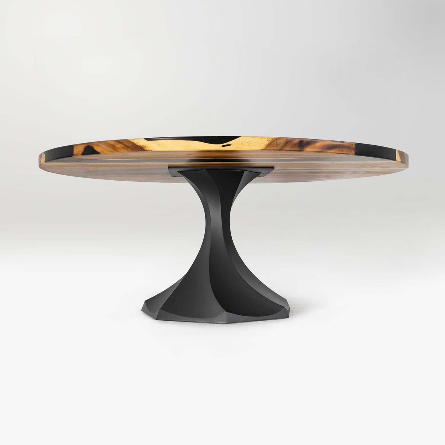 Flowyline 28" H 337 Lithe Handcrafted Black Metal Table Legs and Bases for Dining Tables Steel Desk Legs | Rust-Resistant, Adjustable Furniture Legs for Bench | DIY Mid-Century Modern Indoor/Outdoor
