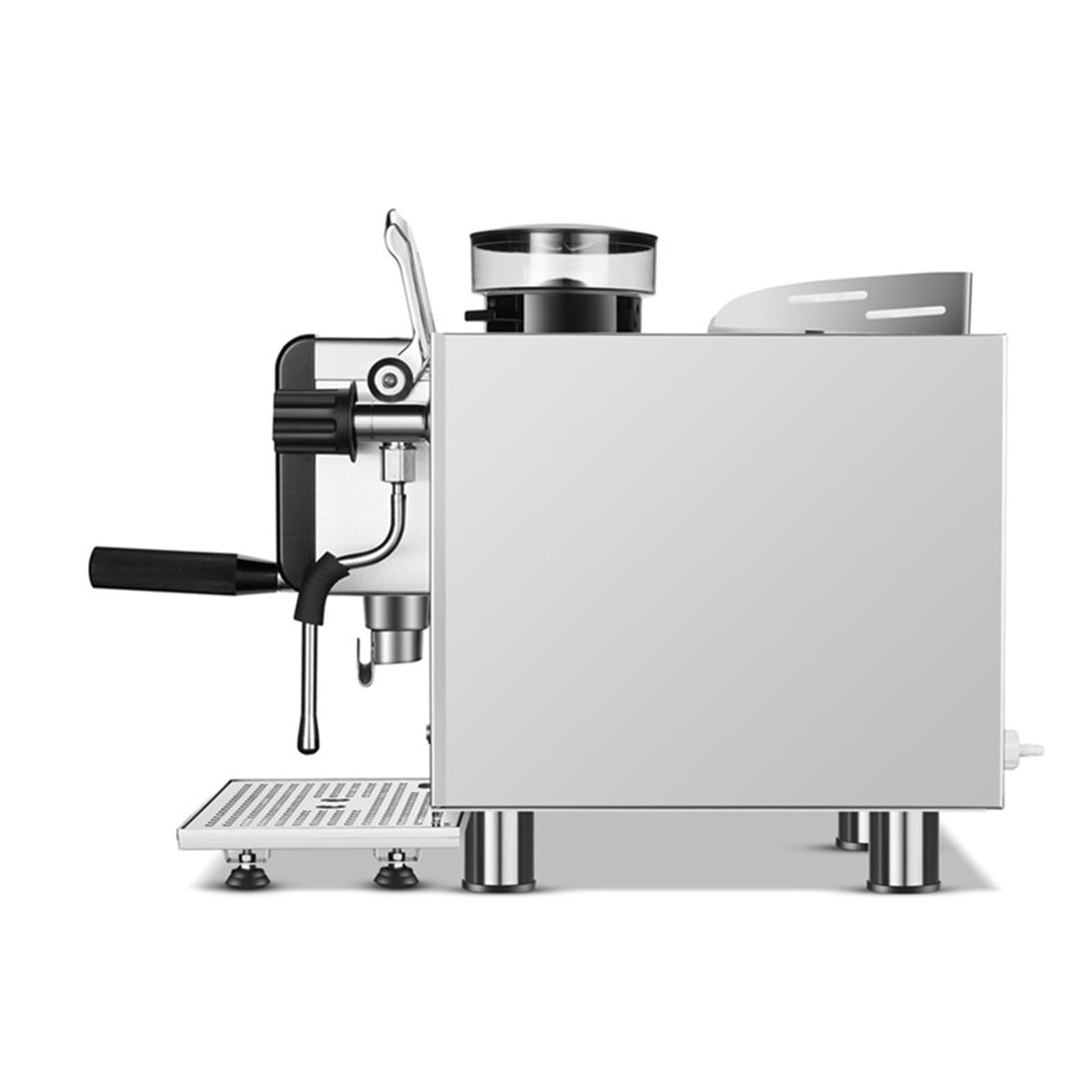 Macchina For Caffè Espresso Commerciale In Acciaio Inossidabile Touch Automatica Con Smerigliatrice Silenziosa Linea Di Alimentazione Del'acqua A Doppia Caldaia Funzionamento Silenzioso