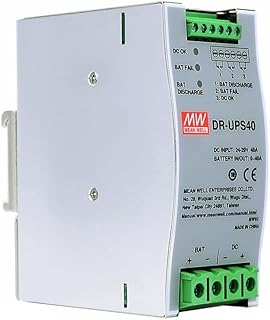 Mean Well DR 30V 40A Switching Power Supply， AC-DC Single Output Industrial DIN Rail DR-UPS40 Slim Type Enclosed Power Supply Driver Transformer