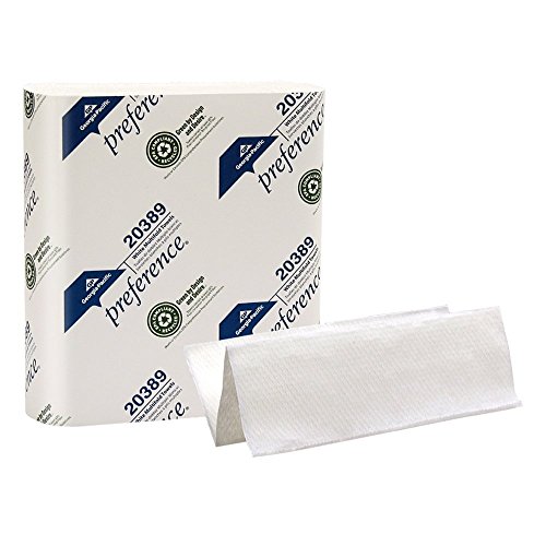 Georgia Pacific 20389 Preference Multifold Paper Towels, Poly Case, White, Poly-Bag Protected (1 Individual Pack of 250)