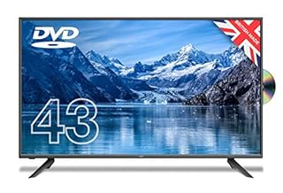 Cello C4320F 43 inch Full HD LED TV with Built-in DVD player and Freeview HD Built in Satellite receiver 3 x HDMI and USB 2.0 to record Live TV Easy to Setup Non-Smart Made in the UK