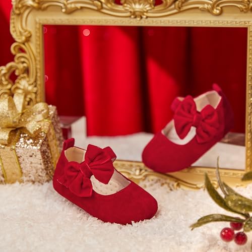 Image of PHIRAMIN Toddler Girl Mary Jane Dress Shoes-Little Girl School Uniform Shoes for Wedding Party