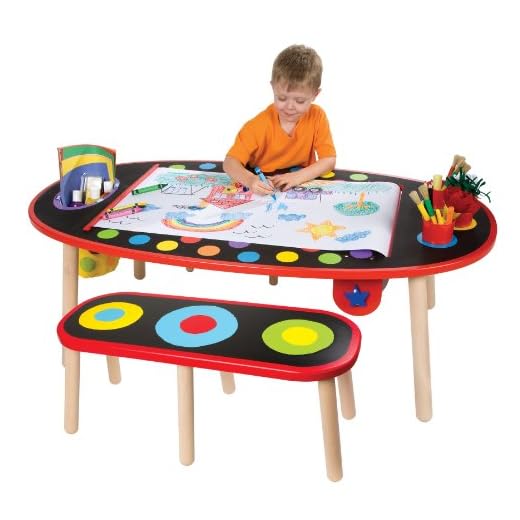 Alex Artist Studio Super Art Table with Paper Roll Kids Art Supplies