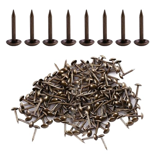 100PCS Upholstery Tacks Carpet Tacks Split Pins Craft Paper Fasteners Upholstery Nails for Wood Wall Crafting Stairs Outdoor 6 * 14mm