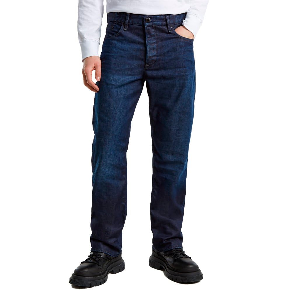 G-STAR Herren Dakota Regular Straight Jeans Blau (Worn in Frisian Night D23691-4639-G746) 30W / 32L