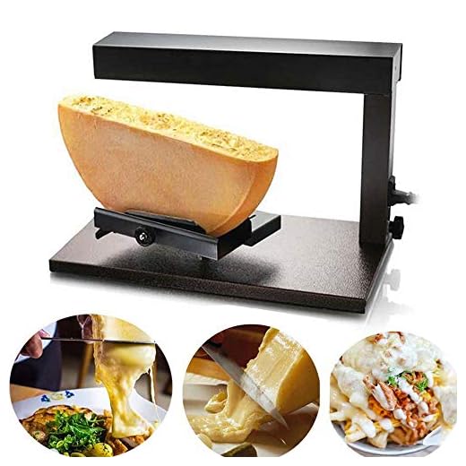 Li Bai Raclette Cheese Melter Commercial Electric Machine For Half Nacho Cheese Wheel Multi-Function Adjustable Angle Stainless Steel 650W Rapid Heating(750A)