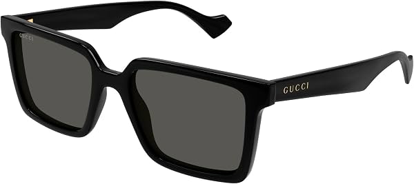 Lentes de sol cuadrados Gucci Grey para hombre GG1540S 001 55