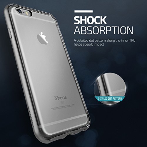 Iphone 6S Case, Vrs Design [New Crystal Bumper][Satin Silver] - [Clear][Military Protection] For Apple Iphone 6 6S 4.7 #TOP3