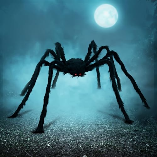 JOYIN Halloween Outdoor Decorations Giant Spider, 5 Ft Large Spider for Yard Lawn Garden...