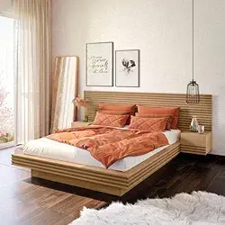 Cama Casal/Queen com Cabeceira e Mesa de Apoio Samambaia CabeCasa MadeiraMadeira Carvalho