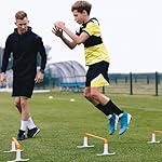 Meister ZoomFlex Agility Hurdles w/Carry Bag - Flex-Safe Modular Speed Training - 6" Safety Orange - 6 Pack - Image 4