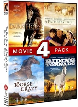 DVD Horse Movie 4 Pack (Dark Horse, Father's Choice, Horse Crazy, Riding Tornado) Book