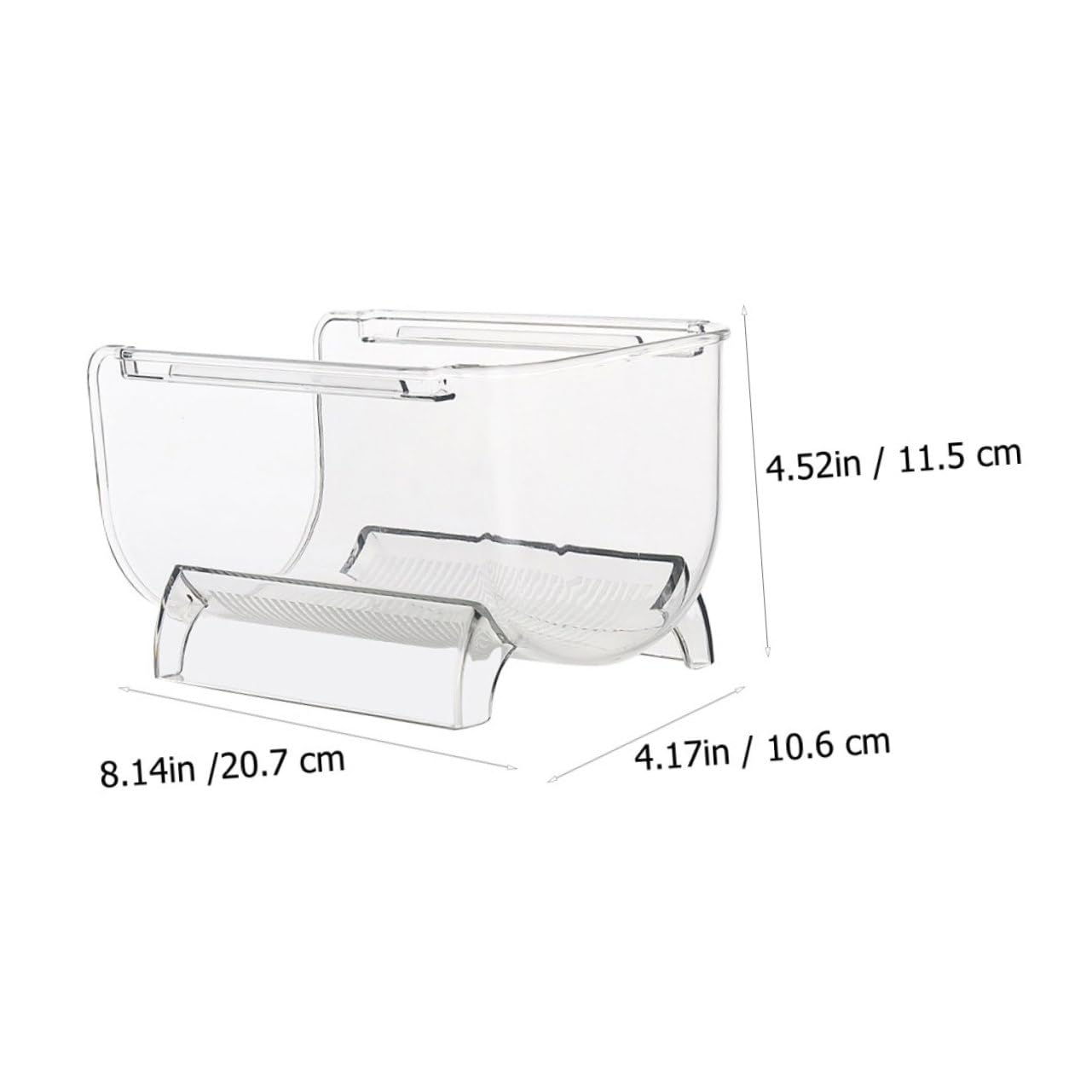 2 estantes apilables para vino, contenedor de almacenamiento transparente para botellas de vino, bebidas y agua, ahorro de espacio para el hogar, bar, oficina y comedor