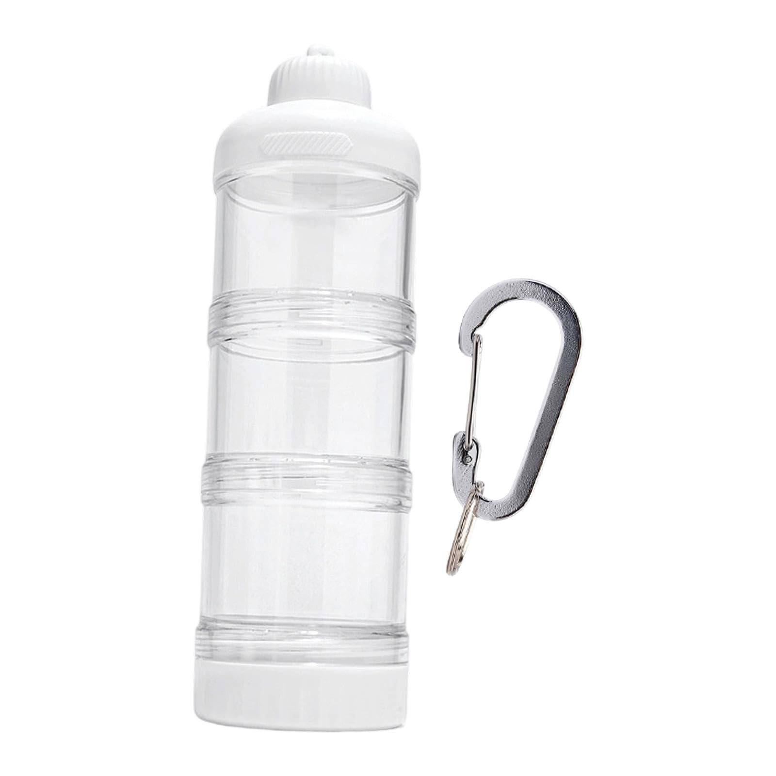 Protein Powder Travel Container Protein Dispenser for Workout White