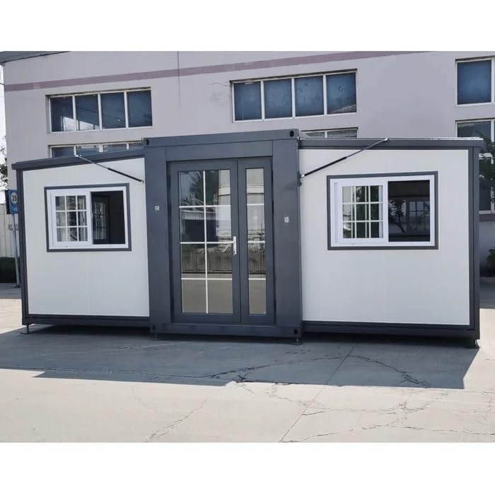 13x20ft Portable Prefabricated Tiny Home, Mobile Expandable Plastic Prefab House for Hotel, Booth, Office, Guard House, Shop, Villa, Warehouse, Workshop (with Restroom) - Image 6
