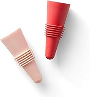 Vista 1 de Tapones para botellas de vino y bebidas Rabbit con tapa de agarre, rojo rosado (juego de 2)