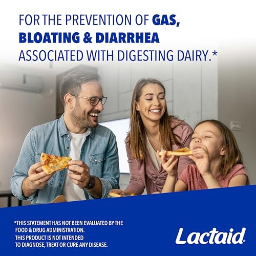 Image of Lactaid Fast Act Caplets for Lactose Intolerance, Caplets that Help Prevent Against Gas, Bloating, and Diarrhea, Lactase Enzyme Supplements, 96 Ct