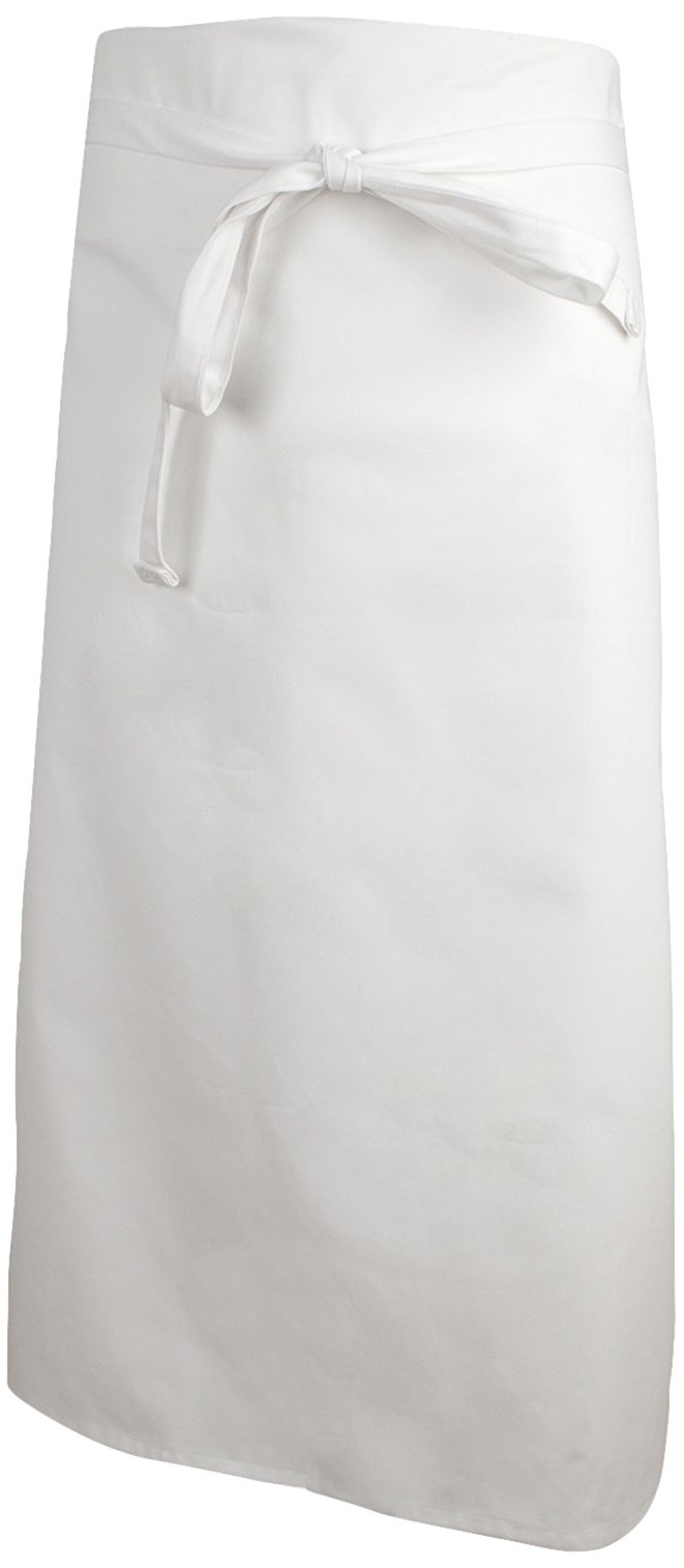 Mercer CulinaryM61135WH 4-Sided Bistro Apron, White, White, One size