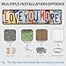 Love You More Sign Vintage Metal Tin Signs Love You More Sign Above Door Street Signs For Home Bar Coffee Wall Art Decor 16 X 4 Inches