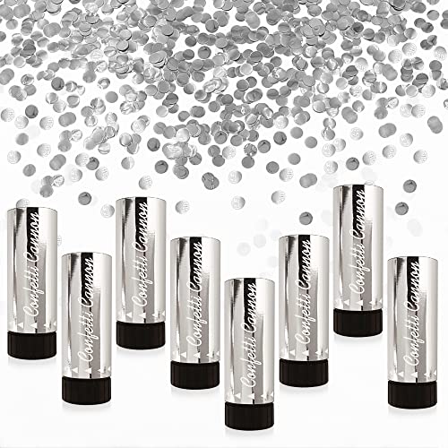 Image of Party Confetti for Wedding Birthday Graduation Baby Shower Anniversary Christmas New Year's Kids Fun Party Supplies Decorations and Favors (Silver)