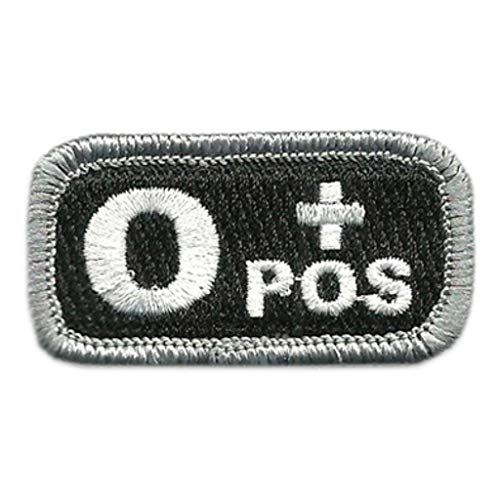 Tactical Blood Type Patches -"Type O Positive" - 2"x1"
