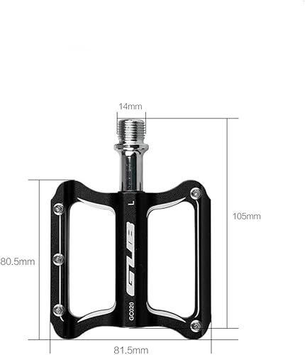 Miniatura 5 de Pedales de bicicleta de montaña de aleación de aluminio de 916 pulgadas, eje de rodamiento sellado, plataforma de bicicleta, pedales planos para