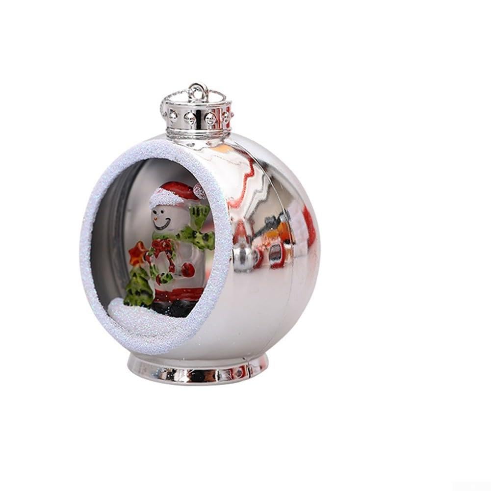 Coloridas esferas de Navidad LED colgantes para personalizar tu decoración (D)