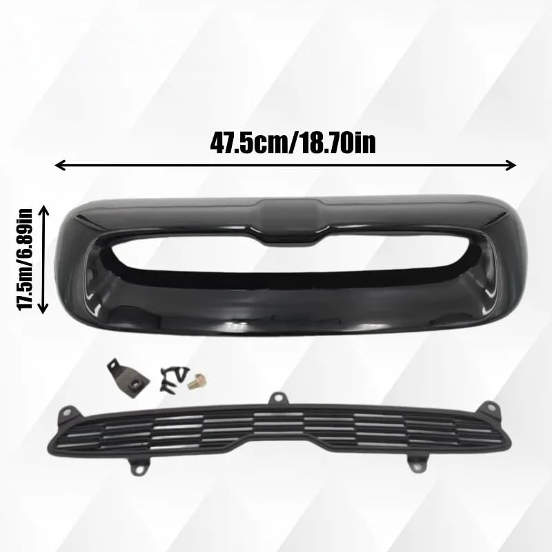 Écope décorative look carbone capot Mini Cooper S R56 écope ventilation - 6